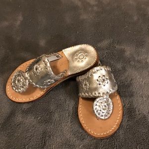 Jack Rogers Toddler Size 9 shoes - Silver